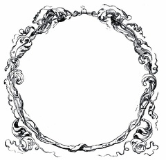 Circular vine frame