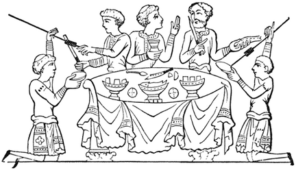 Anglo-Saxons Feasting and Health-Drinking