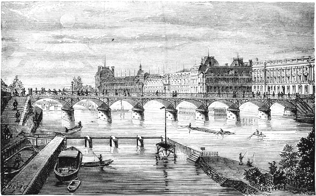 The Pont Des Arts and the Louvre