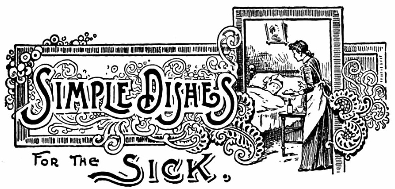 Simple Dishes for the Sick