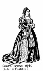 Court Dress 1540 - Tudor or Francis I