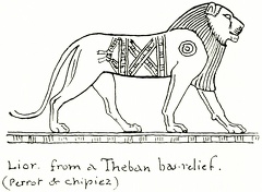 Lion from a Theban bas-relief
