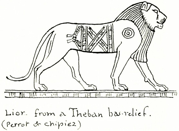 Lion from a Theban bas-relief
