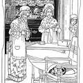 Two old ladies preparing a cup of tea