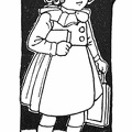 Young girl carrying a bag