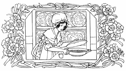 Lady preparing food