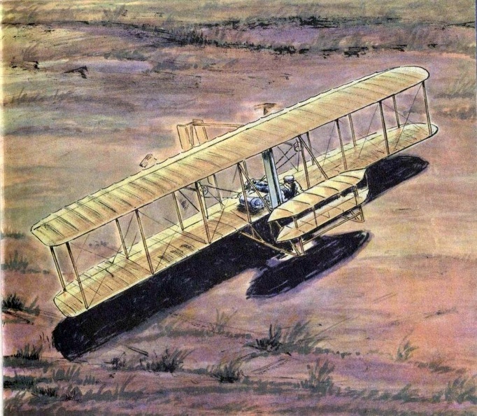 Wright Brothers first powered airplane