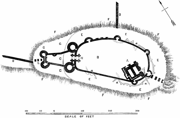 Plan of the Castle of Arques