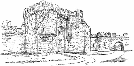 Beaumaris Castle, Entrance