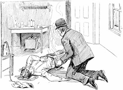 Holmes burning Pitezel’s clothing in Callowhill Street house