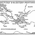 Sketch Map of Italy and the Eastern Mediterranean