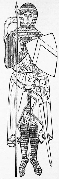 Anglo-Norman knight, after a tomb from 1277.jpg