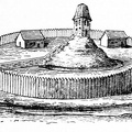 10th century castle, on its mound, with a wooden palisade enclosure