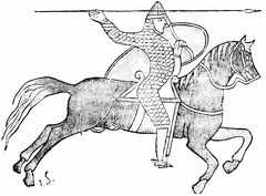 An 11th century knight, after the Bayeux tapestry