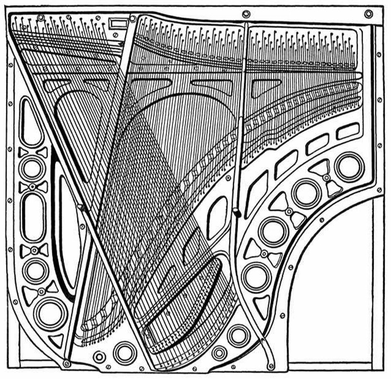 Iron plate for upright pianoforte with Agraffes (Mehlin patents).jpg