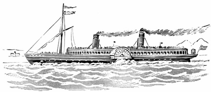 “Columba,” famous Clyde river steamer, 1875