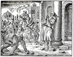 Stoning ot the apostle Philip