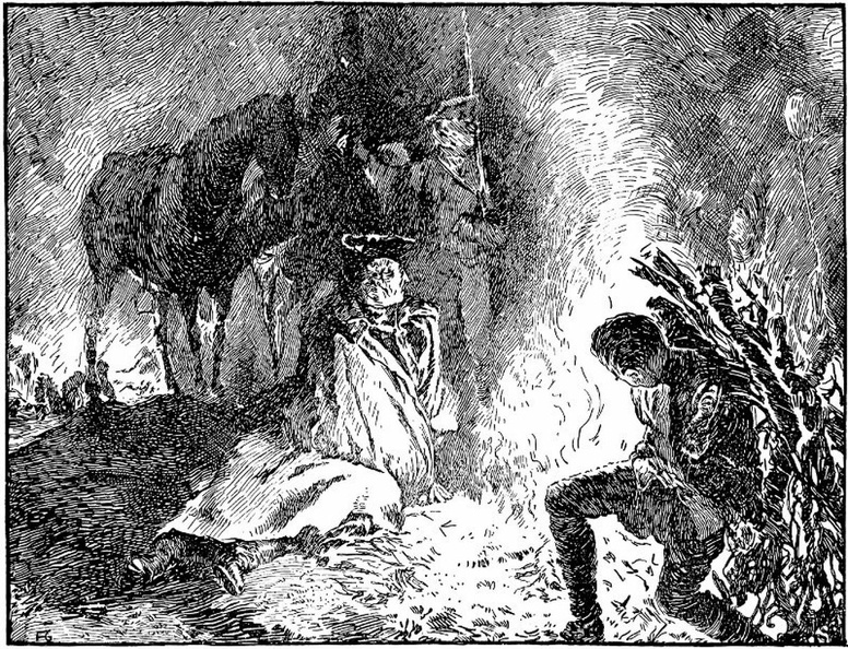 Frederick at the watch-fire before the battle of Liegnitz