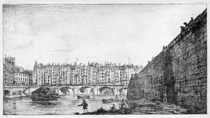 Le Pont-au-Change vers 1784, d’après Nicolle