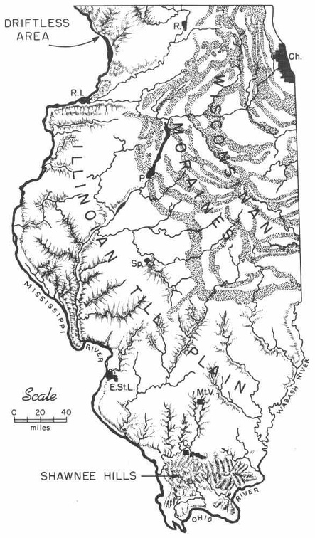 Physiographic provinces of Illinois