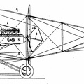 Diagram of Curtiss Aeroplane, side view