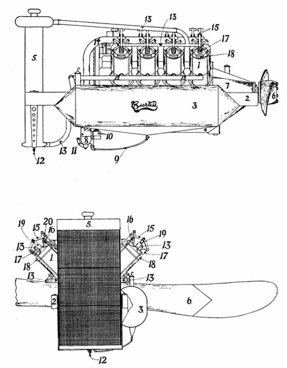 Diagram of Curtiss motor, side and front views.jpg