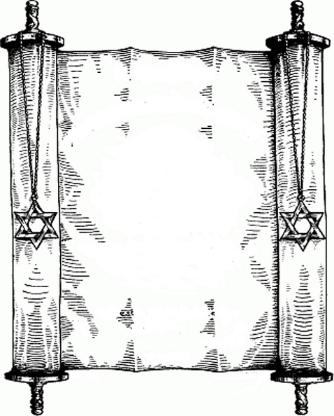 Open Scroll with star of David .png