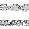 Lock Stitch (above) and Chain Stitch (below)