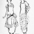 (No. B 824) Organdy Graduation Dress (No. B 833)