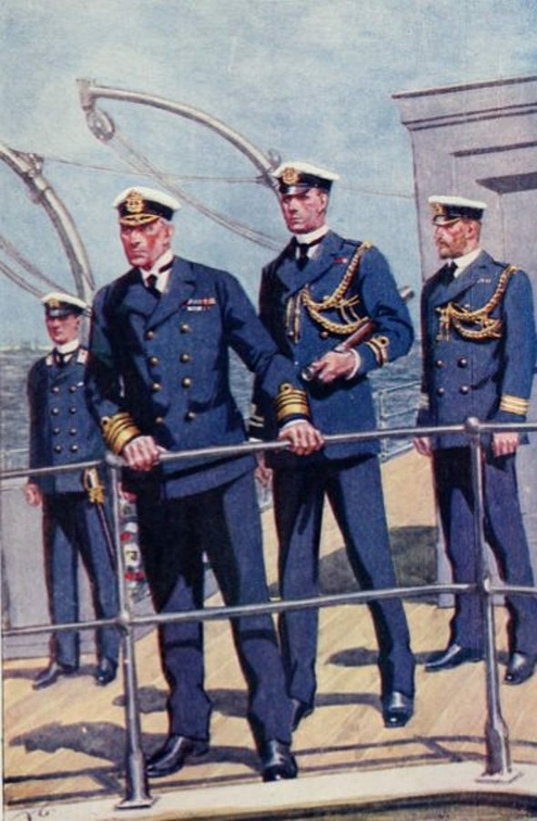 Uniforms of the British Navy - Midshipman, Admiral, Flag-Lieutenant, Secretary (Fleet Paymaster).jpg