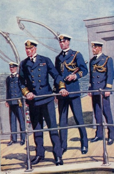 Uniforms of the British Navy - Midshipman, Admiral, Flag-Lieutenant, Secretary (Fleet Paymaster).jpg