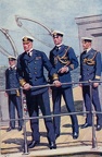 Uniforms of the British Navy - Midshipman, Admiral, Flag-Lieutenant, Secretary (Fleet Paymaster)