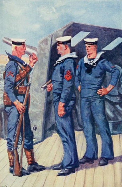 Uniforms of the British Navy -  A.B. (Marching Order), 1st Class Petty Officer, Stoker.jpg