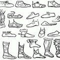 Types of Shoes - British, Roman, Norman to 13th century