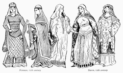 Norman and Saxon Costume - 12th Century