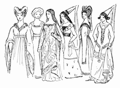 Female Costume - Fifteenth century, 2nd half