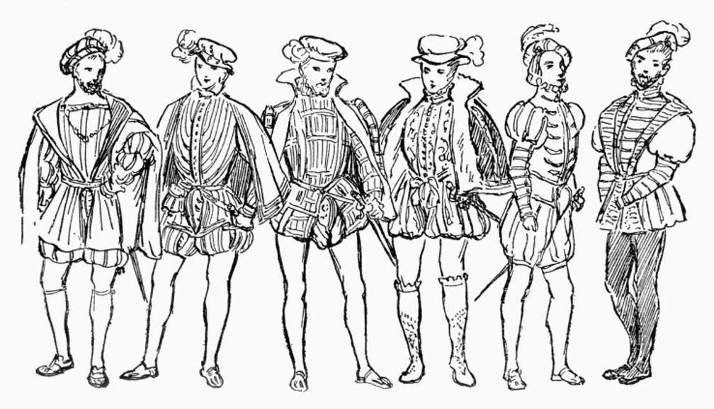 Costumes, 1554-1580