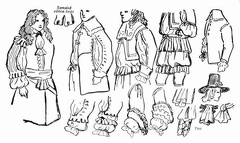 Costume types. Period Charles II