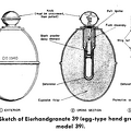 Sketch of Eierhandgranate 39 (egg-type hand grenade, model 39)