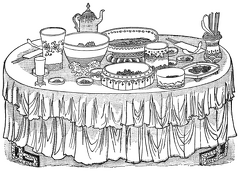 Table Spread for Festal Occasions