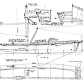 Plan of typical New Haven sharpie showing design and construction characteristics