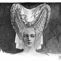 Head-dress of Jewelled Velvet and Lawn