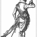 Musketeer wearing a bandolier