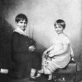 Charles Darwin as a Child with his Sister Catherine