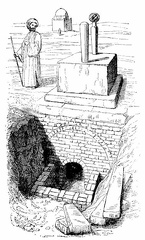 Sketch of a Tomb with the Entrance uncovered