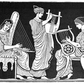 A Muse with a Harp, and two others with Lyres