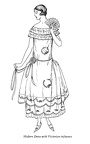 Modern dress with Victorian Influence