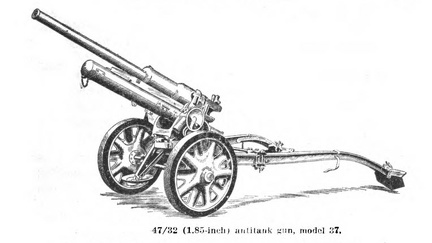 47-32 antitank gun, model 37