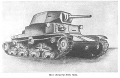 M13 (formerly M11) tank