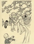Children plaing in a tree